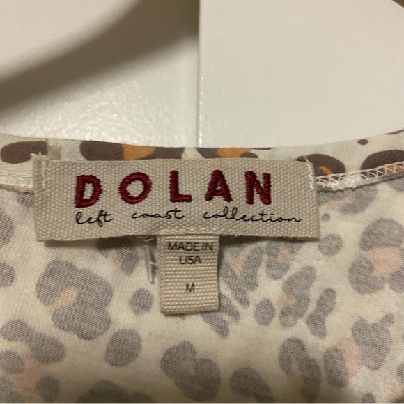 Anthropologie Dolan Left Coast Medium Leopard Print Crossover Back Tank Top - Picture 3 of 8